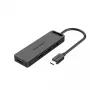 Vention TGKBB USB 3.2 Gen 1 tipo C šakotuvas, 5000 Mbit/s, juodas