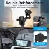 Automobilinis laikiklis telefonui Vention KCOB0 – automatinis užspaudimas, siurbtukas, juodas, 73 mm plotis, 117,6 mm aukštis