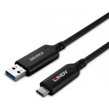 Lindy 25m USB 3.2 Gen 1 Type A į C hibridinis šviesolaidinis laidas