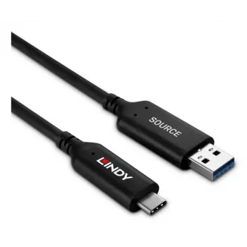 Lindy 25m USB 3.2 Gen 1 Type A į C hibridinis šviesolaidinis laidas