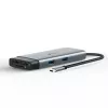 USB Type-C centrinis įrenginys TP-Link UH7021C — HDMI, USB 3.2 Gen1, USB 2.0, SD/microSD, 5000 Mbit/s, aliuminis juodas