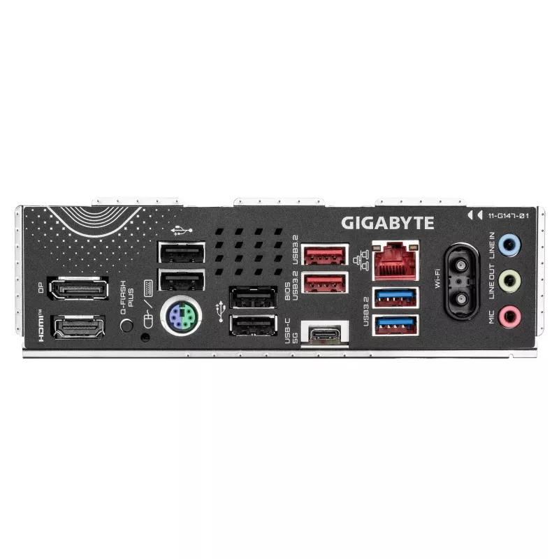 GIGABYTE B650E EAGLE WIFI6E pagrindinė plokštė – AMD Ryzen 9000 serijos procesoriams, 8+2+2 fazių VRM, iki 8200MHz DDR5 (OC), 1xPCIe 5.0 + 2xPCIe 4.0 M.2, 2.5GbE LAN, WIFI 6E, USB 3.2 Gen 2