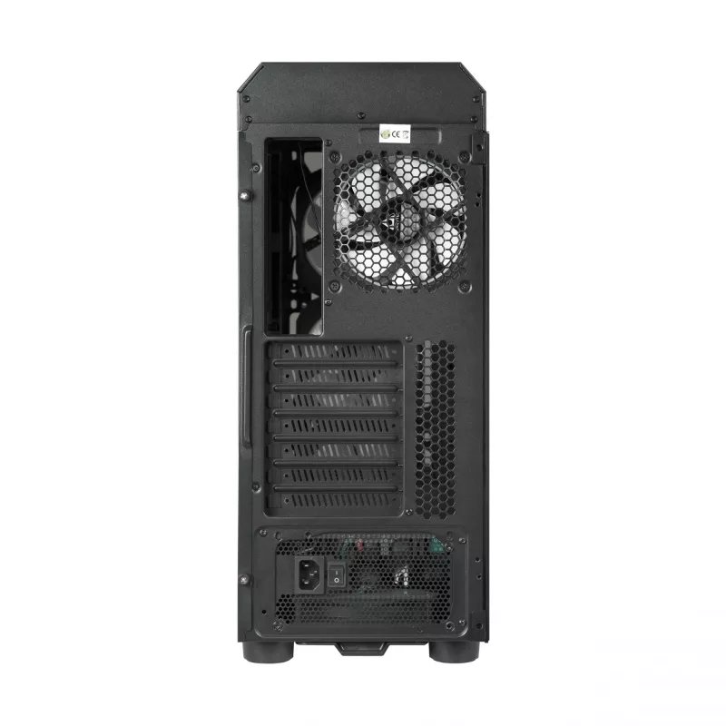 Korpusas CHIEFTEC Scorpion 3 GL-03B-OP — bokštinis ATX/Micro-ATX/Mini-ITX, grūdintas stiklas, 3×120 mm priekiniai ventiliatoriai