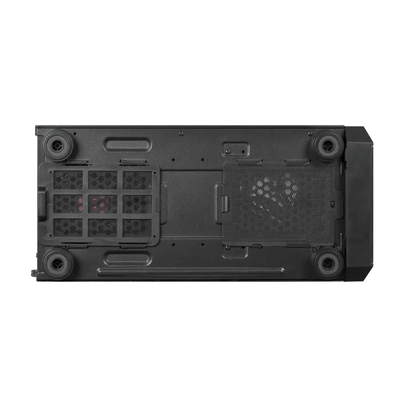 Korpusas CHIEFTEC Scorpion 3 GL-03B-OP — bokštinis ATX/Micro-ATX/Mini-ITX, grūdintas stiklas, 3×120 mm priekiniai ventiliatoriai