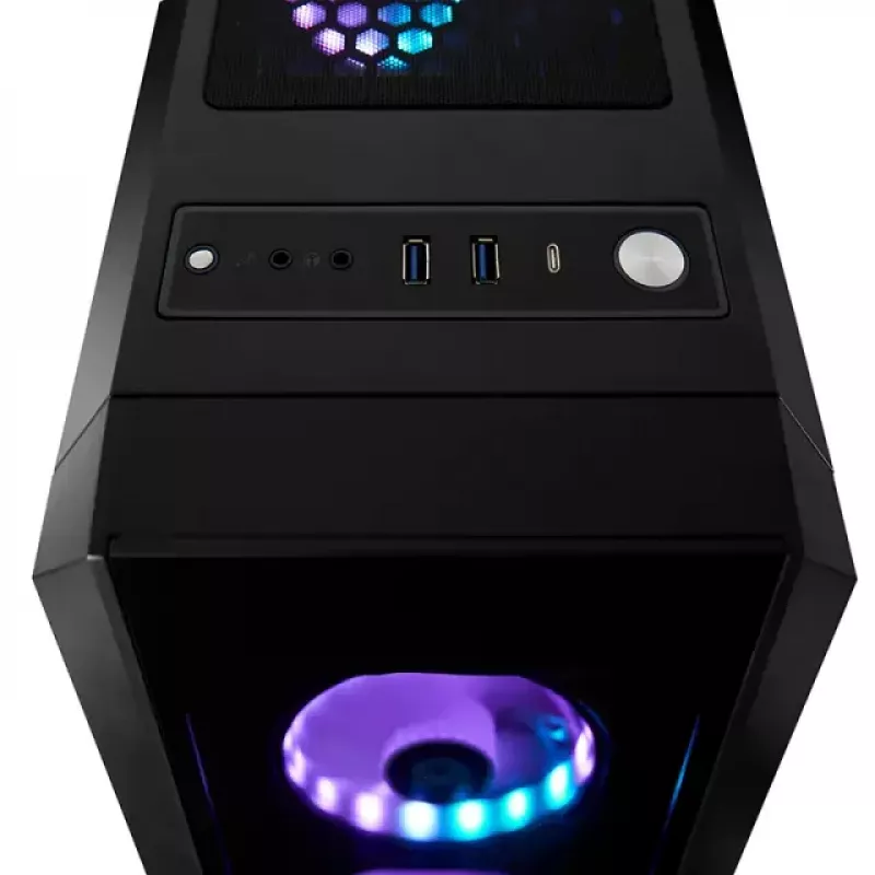 PC korpusas CHIEFTEC SCORPION 3 GL-03B-UC-OP — juodas, grūdintas stiklas, ATX/Micro-ATX, 3x120mm priekiniai + 1x120mm galinis ventiliatoriai