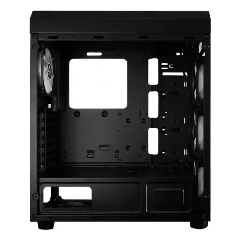 PC korpusas CHIEFTEC SCORPION 3 GL-03B-UC-OP — juodas, grūdintas stiklas, ATX/Micro-ATX, 3x120mm priekiniai + 1x120mm galinis ventiliatoriai