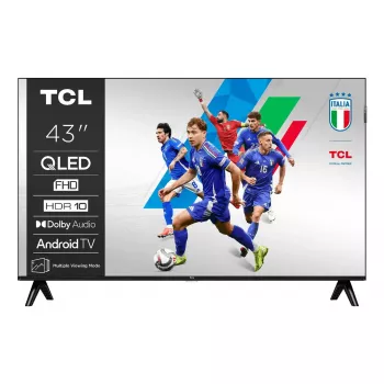 Televizorius TCL 43V5C 43 colių QLED Full HD (1920x1080) Android TV, HDR10, 2x HDMI, Wi‑Fi, Bluetooth, 20W