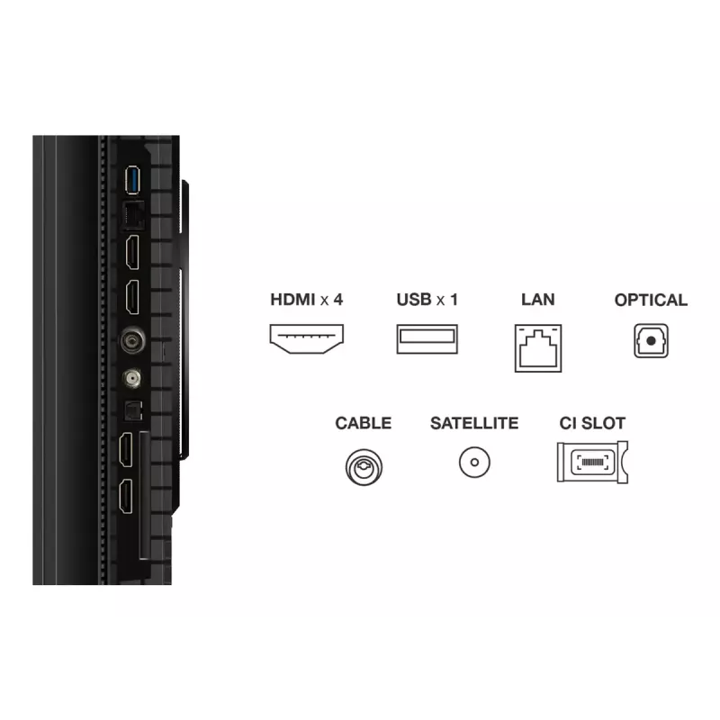 Televizorius TCL P8K 75 colių 4K QLED HDR