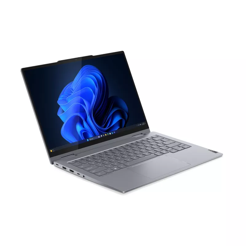 Hibridinis nešiojamas kompiuteris Lenovo ThinkBook 14 2-in-1 G5 IAU – 14 colių WUXGA, Intel Core Ultra 5 225U, 16 GB RAM, 512 GB SSD, Windows 11 Pro, pilka