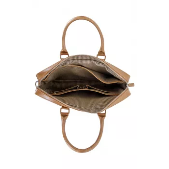 dbramante1928 Nordborg - 15 inch - Tan N.E. portfelis
