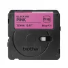 Juostelė etiketėms Brother BTAG-P31 Juoda ant rožinės 1,2 cm 4 m