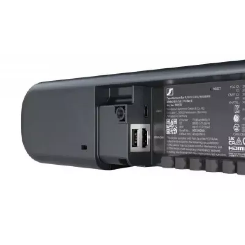 Sennheiser TEAMCONNECT BAR S VIDEO BAR – vaizdo konferencijų juosta su integruotais garsiakalbiais ir triukšmo slopinimu