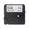 Juosta etiketėms Brother BTAG-131 juoda ant skaidrios 1,2 cm 4 m