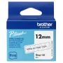 Lipnių etikečių juostelė Brother BTAG-135 balta ant skaidraus 1,2 cm 4 m