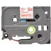 Laminuota juosta Brother TZe242 18mm raudona ant baltos
