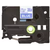 Laminuota juosta Brother TZe555 24mm balta ant mėlynos