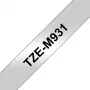 Brother TZe-M931 juostelė etiketėms, juoda ant sidabrinės, 12 mm x 8 m