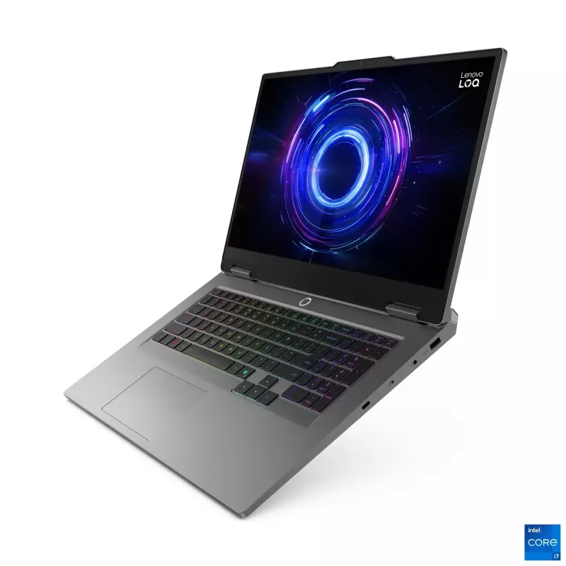 Nešiojamas kompiuteris Lenovo LOQ 17IRX10 — 17,3 colio FHD IPS 1920×1080 Anti-glare, Intel Core i5-13450HX, 16 GB DDR5, 1 TB SSD, NVIDIA GeForce RTX 5050 8 GB, Windows 11 Home