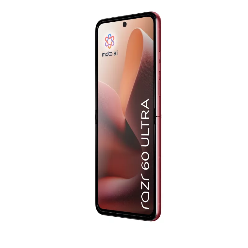 Motorola razr 60 ultra 17.7 cm (6,96 colio) sulankstomas išmanusis telefonas su dviguba SIM kortele, Android 15, 5G, USB Type-C, 16 GB RAM, 512 GB atminties, 4700 mAh, bordo spalvos