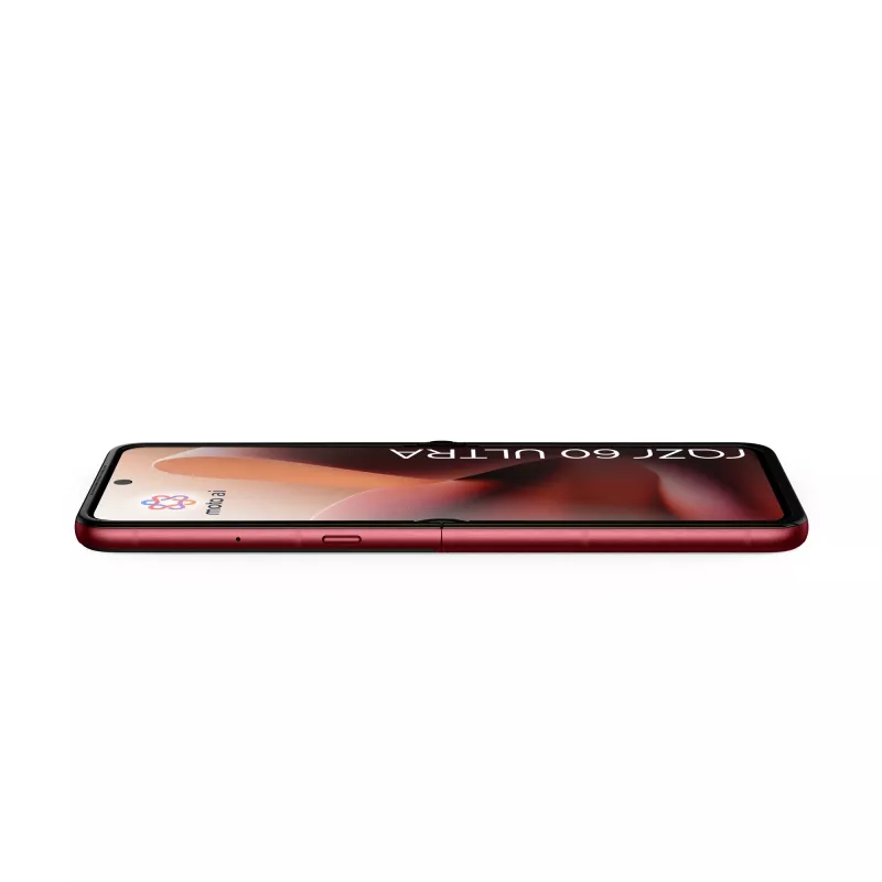 Motorola razr 60 ultra 17.7 cm (6,96 colio) sulankstomas išmanusis telefonas su dviguba SIM kortele, Android 15, 5G, USB Type-C, 16 GB RAM, 512 GB atminties, 4700 mAh, bordo spalvos