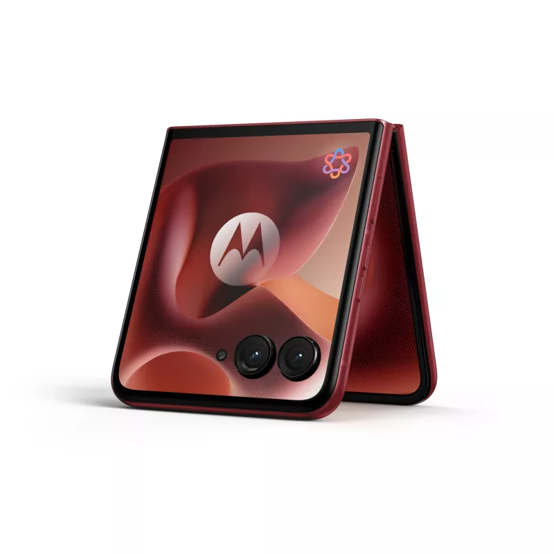 Motorola razr 60 ultra 17.7 cm (6,96 colio) sulankstomas išmanusis telefonas su dviguba SIM kortele, Android 15, 5G, USB Type-C, 16 GB RAM, 512 GB atminties, 4700 mAh, bordo spalvos