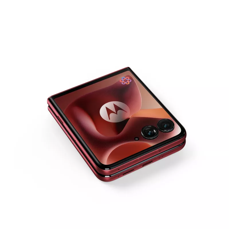 Motorola razr 60 ultra 17.7 cm (6,96 colio) sulankstomas išmanusis telefonas su dviguba SIM kortele, Android 15, 5G, USB Type-C, 16 GB RAM, 512 GB atminties, 4700 mAh, bordo spalvos