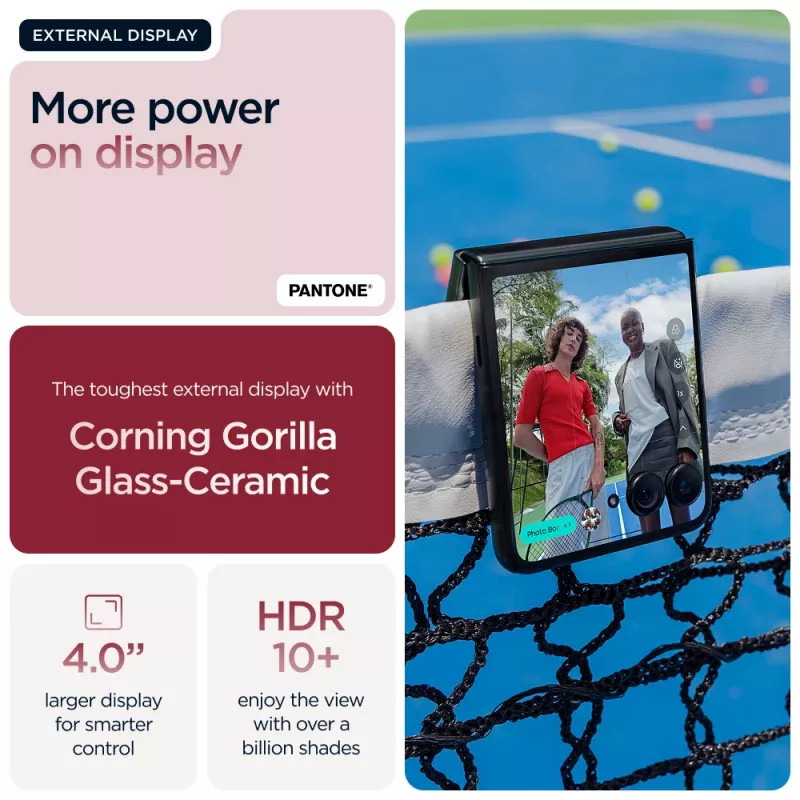 Motorola razr 60 ultra 17.7 cm (6,96 colio) sulankstomas išmanusis telefonas su dviguba SIM kortele, Android 15, 5G, USB Type-C, 16 GB RAM, 512 GB atminties, 4700 mAh, bordo spalvos