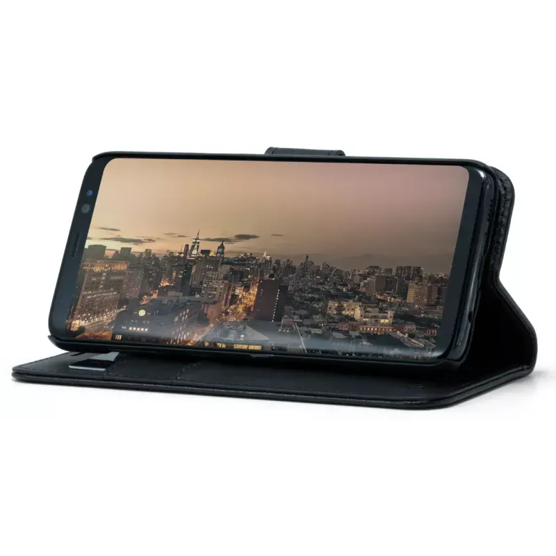 Screenor SMART dėklas-piniginė Samsung Galaxy S25 Edge 17 cm juoda