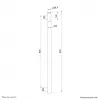 Neomounts ACL25-500BL prailginimo stulpas projektoriaus lubiniam laikikliui - aukštis 89 cm