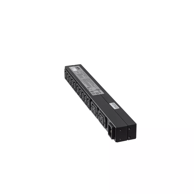 APC Rack PDU Basic 1U 16A 230V maitinimo skirstytuvas su 12 lizdų (0U/1U) juodas