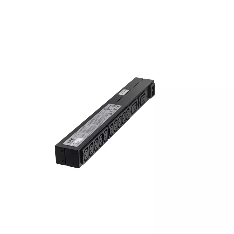 APC Rack PDU Basic 1U 16A 230V maitinimo skirstytuvas su 12 lizdų (0U/1U) juodas