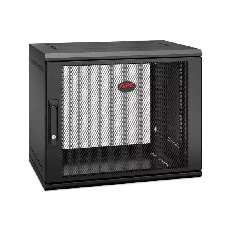 APC NetShelter WX AR109SH4 - 9U, 19 colių pataisymo spinta, sieninis montavimas, surinkta, 400 mm gylio