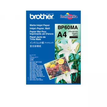 Brother BP-60MA spausdinimo popierius A4 (210x297 mm) Matinis 25 lapai Baltas