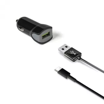 Celly CCUSBTYPEC automobilinis įkroviklis su USB Type-C laidu, juodas