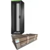 APC Easy Rack ER6202FP1 stovas 42U, juodas, su stogu, ratukais, kojelėmis, 4 kronšteinais ir šoninėmis plokštėmis, be dugno, 1991 x 600 x 1000 mm