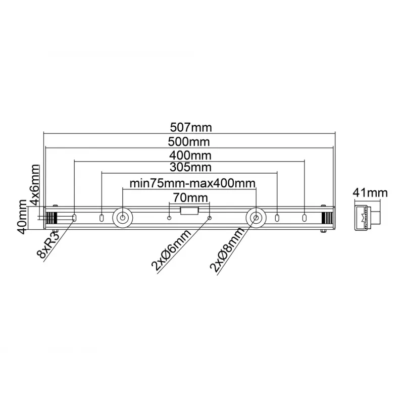 Multibrackets M Universal Wallmount Black Small – fiksuotas sieninis laikiklis televizoriui iki 65 colių