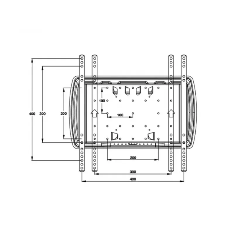 Laikiklis televizoriui Multibrackets M VESA Super Slim Tilt & Turn