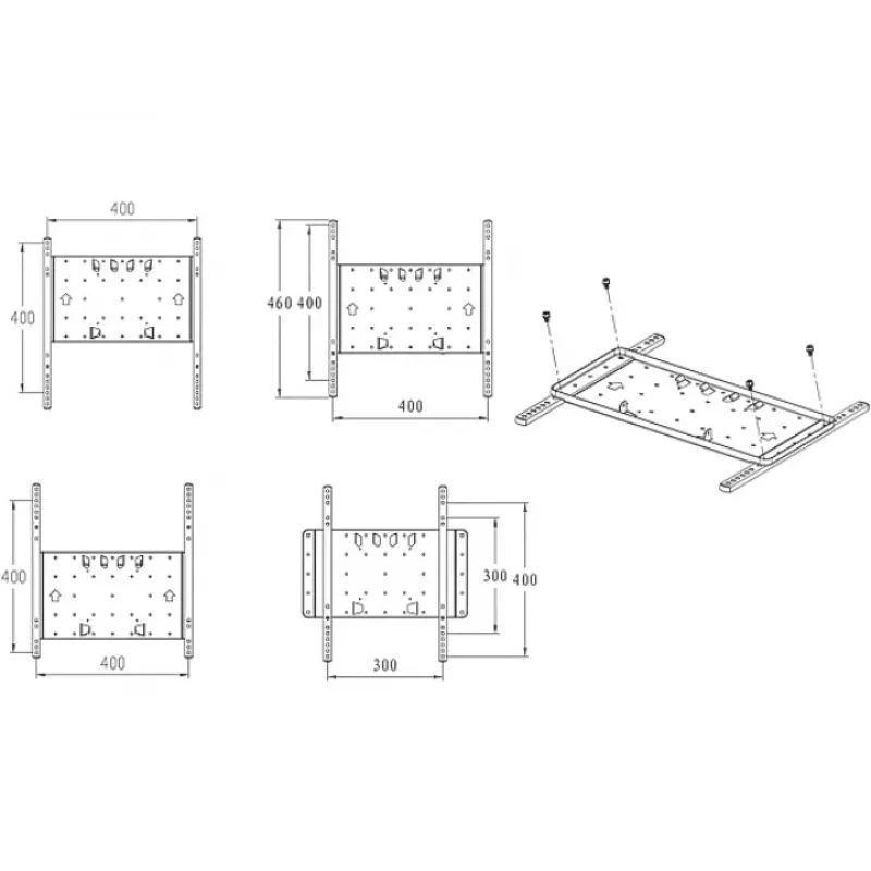Laikiklis televizoriui Multibrackets M VESA Super Slim Tilt & Turn