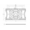 Multibrackets M VESA Super Slim Tilt & Turn HD laikiklis, 52 kg, 40–85 col., VESA 100x100–400x400 mm, juodas