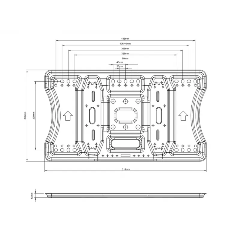 Multibrackets M VESA Super Slim Tilt & Turn HD laikiklis, 52 kg, 40–85 col., VESA 100x100–400x400 mm, juodas