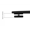 Multibrackets M 180 Single Black grindinis stovas su pagrindu