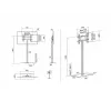 Multibrackets M 180 Single Black grindinis stovas su pagrindu