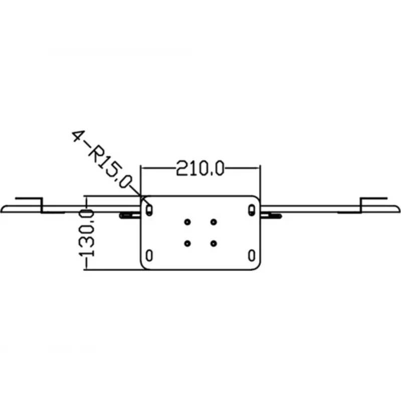 Multibrackets M 180 Single Black grindinis stovas su pagrindu