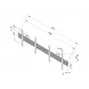 Multibrackets M Wallmount Pro MBW2U fiksuotas laikiklis juodas