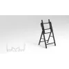 Multibrackets M Tilt and Roll Easel mobilus stovas ekranams, juodas, iki 50 kg