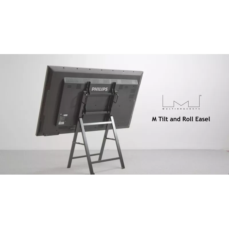 Multibrackets M Tilt and Roll Easel mobilus stovas ekranams, juodas, iki 50 kg