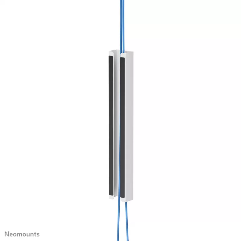 Kabelių dangtelis Neomounts ADS06-123WH magnetinis baltas, skirtas sėdėjimo-stovėjimo stalų rėmams, keliems kabeliams