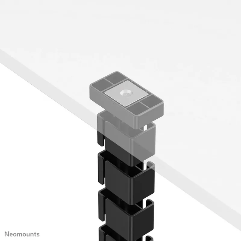 Kabelių organizatorius Neomounts ADS06-132BL su magnetiniu tvirtinimu, juodas, lankstus segmentinis kabelių valdymas