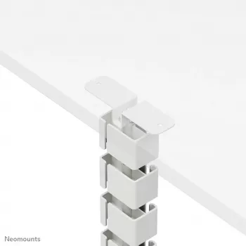 Kabelių dangtelis Neomounts ADS06-133WH baltas magnetinis, varžtais tvirtinamas prie stovimo/sėdimo stalo rėmo