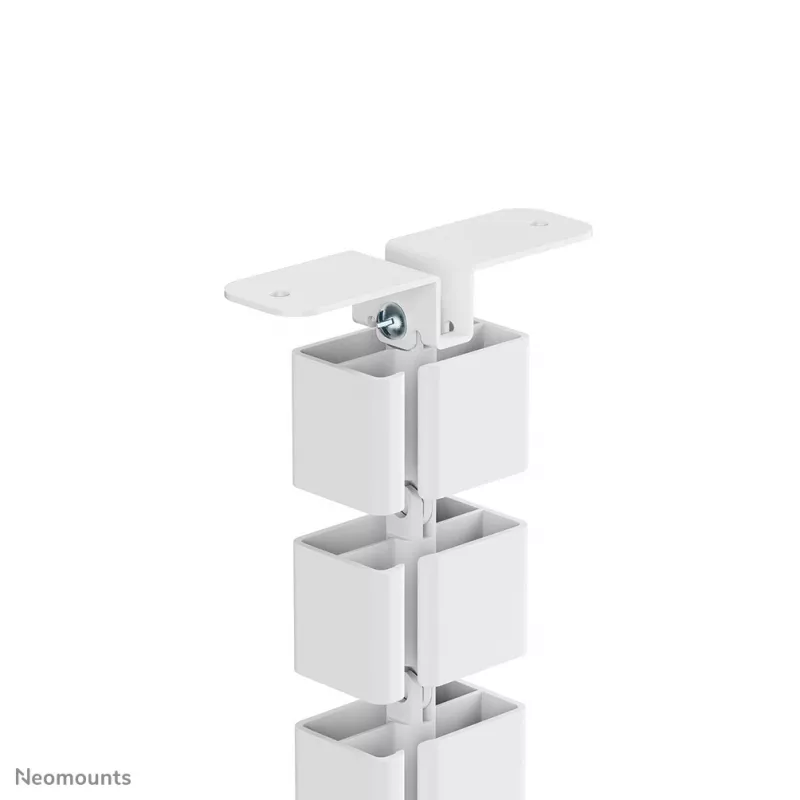 Kabelių dangtelis Neomounts ADS06-133WH baltas magnetinis, varžtais tvirtinamas prie stovimo/sėdimo stalo rėmo